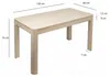 FineBuy Stół do jadalni z litego drewna mango 120x60 cm, Podgląd zdjęcia produktu 3