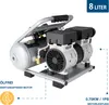 A studio shot of a portable air compressor. Produktbild-Vorschau
