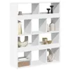 vidaXL Divisorio per ambienti bianco 100x33x125,5 cm Anteprima dell’immagine prodotto 3