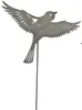Stecker Vogel am Stab fliegend Metall 28xH109cm grau Garten Produktbild-Vorschau 1