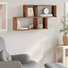 vidaXL Wandregal Altholz-Optik 100x18x53 cm Holzwerkstoff Produktbild-Vorschau 3