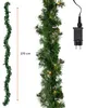 Kerstkrans met lichtketting en stekker, geschikt voor Productafbeelding-voorbeeld 2