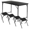 Vilde | Stolik campingowy z 4 taboretami zestaw - 120x60 cm Podgląd zdjęcia produktu 3