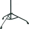 The base of a black music stand. Voir les images du produit