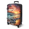 NoBoringSuitcases.com® Großer Koffer - Gewelltes Meer bei Produktbild-Vorschau 2