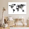 MuchoWow® Poster Weltkarte - Farbe - Gold 120x80 cm - Produktbild-Vorschau 7
