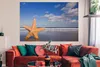 MuchoWow® Poster Seestern - Orange - Sand 180x120 cm - Produktbild-Vorschau 2