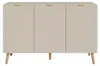 Sideboard 'Nand' mit 3 Türen 120 x 40 x 76 cm Sandfarben Produktbild-Vorschau 2