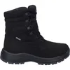 A black women's boot is shown against a white background. Produktbild-Vorschau