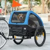 PawHut – skladací príves za bicykel pre psov s reflexnými Náhľad obrázku produktu 2