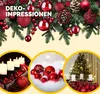 A collage of Christmas decorations, including pine branches, red ornaments, candles, and a Christmas tree. Náhled obrázku produktu