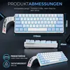 RUHE Mechanische Gaming Tastatur 60% QWERTY USB-C 61 Tasten Produktbild-Vorschau 6