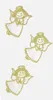 HEYDA Weihnachts Textilsticker "Engel" 3 Sticker Produktbild-Vorschau 2