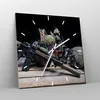 Wanduhr - Quadrat - Glasuhr - Militaria Gewehr - 30x30cm - Produktbild-Vorschau 4