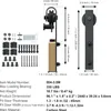 SucceBuy 8 Foot Sliding Door Hardware Kit - Binario pesante Anteprima dell’immagine prodotto 7