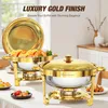WARMOUNTS 4er Chafing Dish, 4,7L okrągły podgrzewacz Podgląd zdjęcia produktu 5