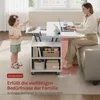 WOLTU Couchtisch höhenverstellbar, mit Rollen, Hebeplatte Produktbild-Vorschau 5