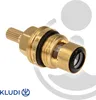 A close-up studio shot of a brass plumbing valve cartridge. Náhľad obrázku produktu