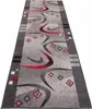 Tapiso Läufer DREAM Modern Grau Rot Schlafzimmer  100 x 240 Produktbild-Vorschau 6