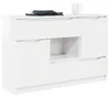 vidaXL Príborník vysoký lesk biely 100 x 30 x 65,6 Materiál Náhľad obrázku produktu 3