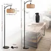 Rotin Lampadaire Boho Lampadaire à intensité variable Voir les images du produit 6