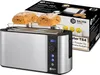 A Balter toaster with two bread rolls on a warming rack, placed in front of its packaging. Produktbild-Vorschau
