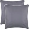 Outdoor Kissen mit Paspel 2er Pack (45 x 45 cm) Dunkelgrau Produktbild-Vorschau 1