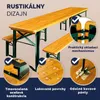 Set per birra MAXI, pieghevole, 220 cm, color marrone Anteprima dell’immagine prodotto 4