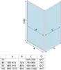 Sprchový Kout Rea Primo Swing 90X90 Chrome Náhled obrázku produktu 7