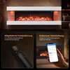 COSTWAY Chimenea eléctrica de 32 pulgadas, con calefacción Vista previa de la imagen del producto 8