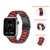 Strap-it Apple Watch Stahlarmband (Schwarz/Rot) - Große: 38 Produktbild-Vorschau 2