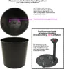 Coperchio per vaso LILIA PROUTÍ plastica antracite d25x47cm Anteprima dell’immagine prodotto 3
