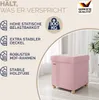 CASARIA® Hocker mit Stauraum Samt Faltbar inkl. Füßen Produktbild-Vorschau 4