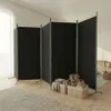 paravento 5 pezzi nero 433x180 cm tessuto Anteprima dell’immagine prodotto 2