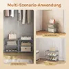 WOLTU Schuhregal schmal 3 Ebenen, Metall, für 6 Paar Produktbild-Vorschau 6
