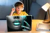 MuchoWow® Laptop Aufkleber Sticker Cover Lippen - Blau - Produktbild-Vorschau 3