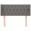The Living Store Kopfteil mit Ohren Dunkelgrau 93x16x78/88 Produktbild-Vorschau 3