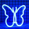 Blau Schmetterling Leuchtreklame LED Neonlicht USB Produktbild-Vorschau 1