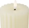 Bougie Led Cire Beige Gaufrée Flamme Vacillante Réaliste - Voir les images du produit 14