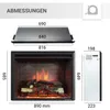 Elektrický krb BALDERIA Calida 33 – vestavný krb – černý Náhled obrázku produktu 6