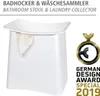 WENKO Badhocker Mod. Wing praktischer Hocker mit Wäschekorb Produktbild-Vorschau 2
