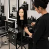 Mannequin tête à coiffer professionnel cheveux naturels 55 Voir les images du produit 4