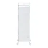 A white rolling cart with five mesh shelves is shown against a white background. Anteprima dell’immagine prodotto