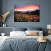 MuchoWow® Poster Blumen - Berge - Landschaft - Nacht - Produktbild-Vorschau 4