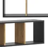 Wandregal Vicco Tomy Anthrazit/Goldkraft Eiche 90 x 30 cm Produktbild-Vorschau 5