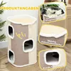 PawHut Arbre à chat en forme de tonneau, 3 niveaux, Voir les images du produit 5