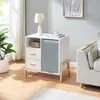 Credenza 'Kvaefjord' 66x60x40 cm con un'anta tamburata Anteprima dell’immagine prodotto 1