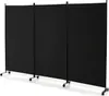 262x180 cm Room Divider Screen s válečky 3 kusy Volně Náhled obrázku produktu 4
