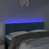 LED Kopfteil Dunkelblau 144x5x78/88 cm Samt Produktbild-Vorschau 3