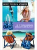 Große Strandtasche Shopper mit Reißverschluss - Hippie Produktbild-Vorschau 5